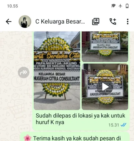 Pengiriman Papan Bunga Duka Balai Sudirman