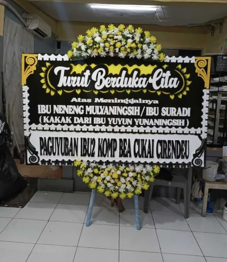 Papan Bunga Duka Balai Sudirman