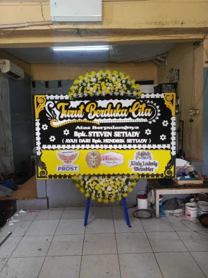 Papan Bunga di Balai Sudirman