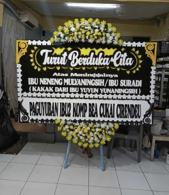 Papan Bunga di Balai Sudirman